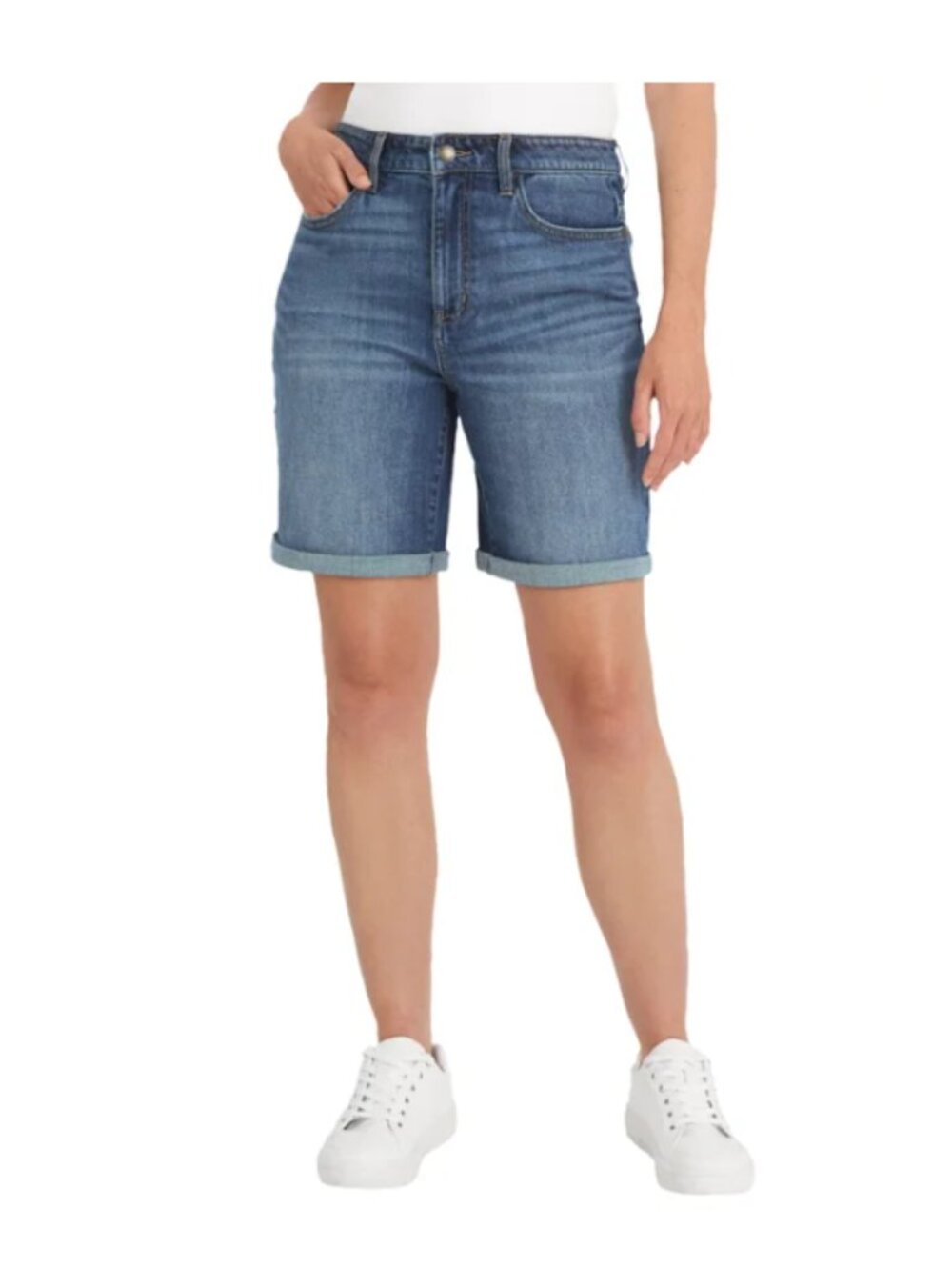 Wrangler Women's Denim Short Cotton High Rise Blue Size 14/32 - Picture 1 of 9